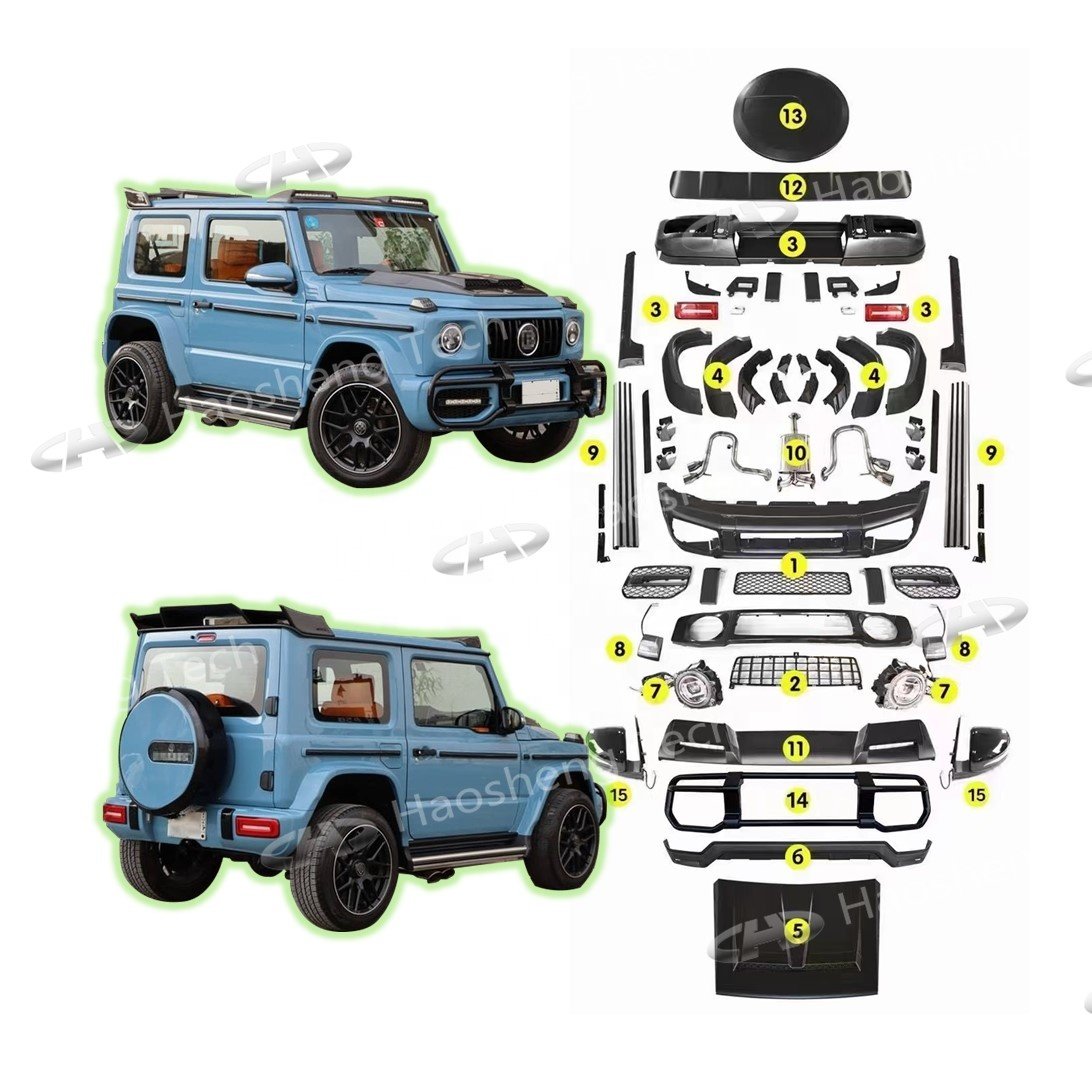 Conversion 3 Door 5 Door Facelift Tuning B-bar-bus Design Car Bumper Bodykit for Suzuki Jimny JB74 2019 2024 Xl